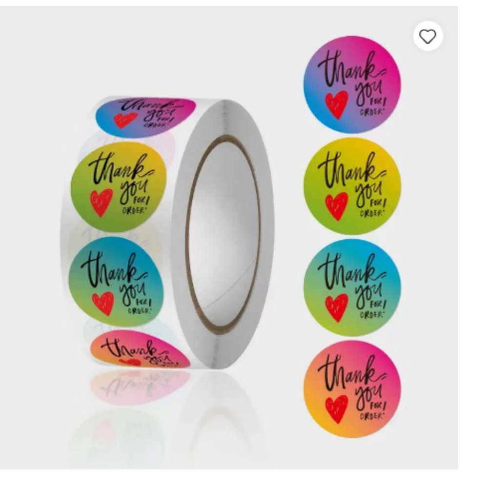 Thank You Stickers - 500 pcs - NWT